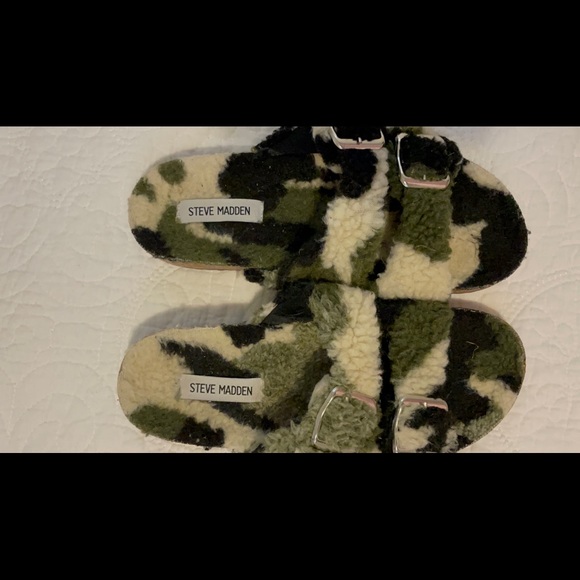 Steve Madden Womens Shearling Camouflage - Picture 8 of 9